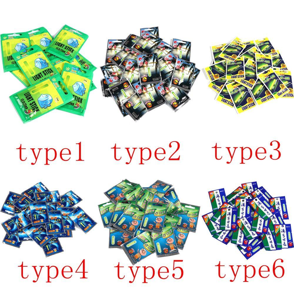 50pcs Hot Sell Night Clip on Lightstick Fluorescent Light Dark Glow Stick Fishing Float