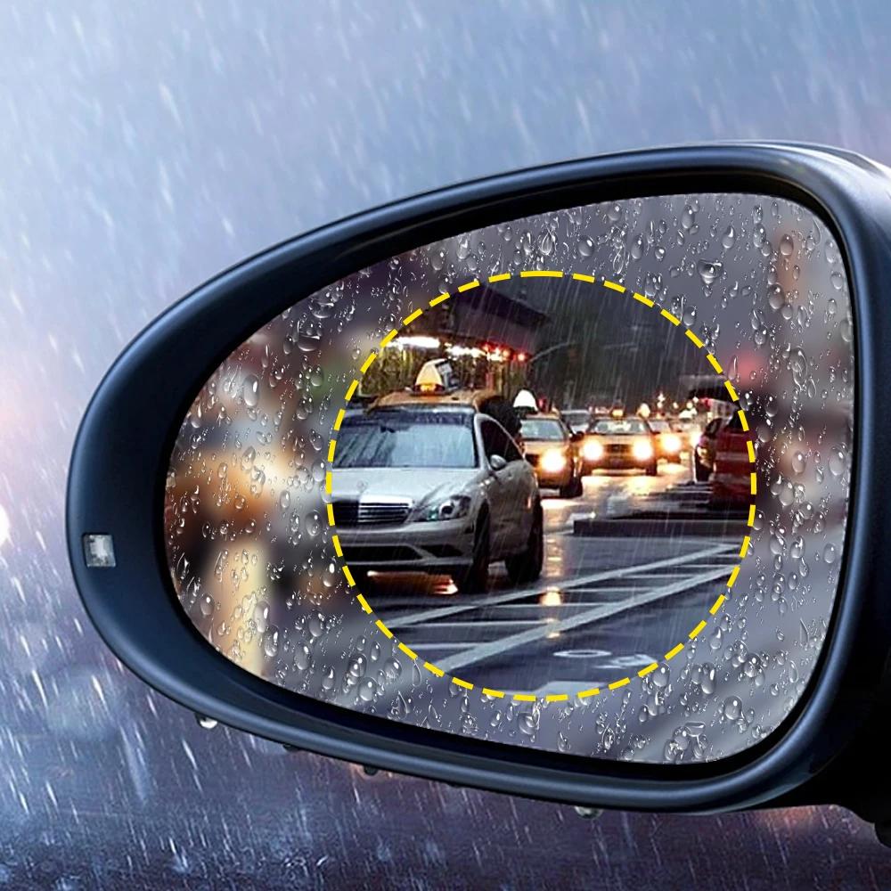 Car Rearview Mirror Film Side Window Rainproof Clear Film 2 Pcs Anti Fog Window Mirror Protective Film Sticker Car Accessories