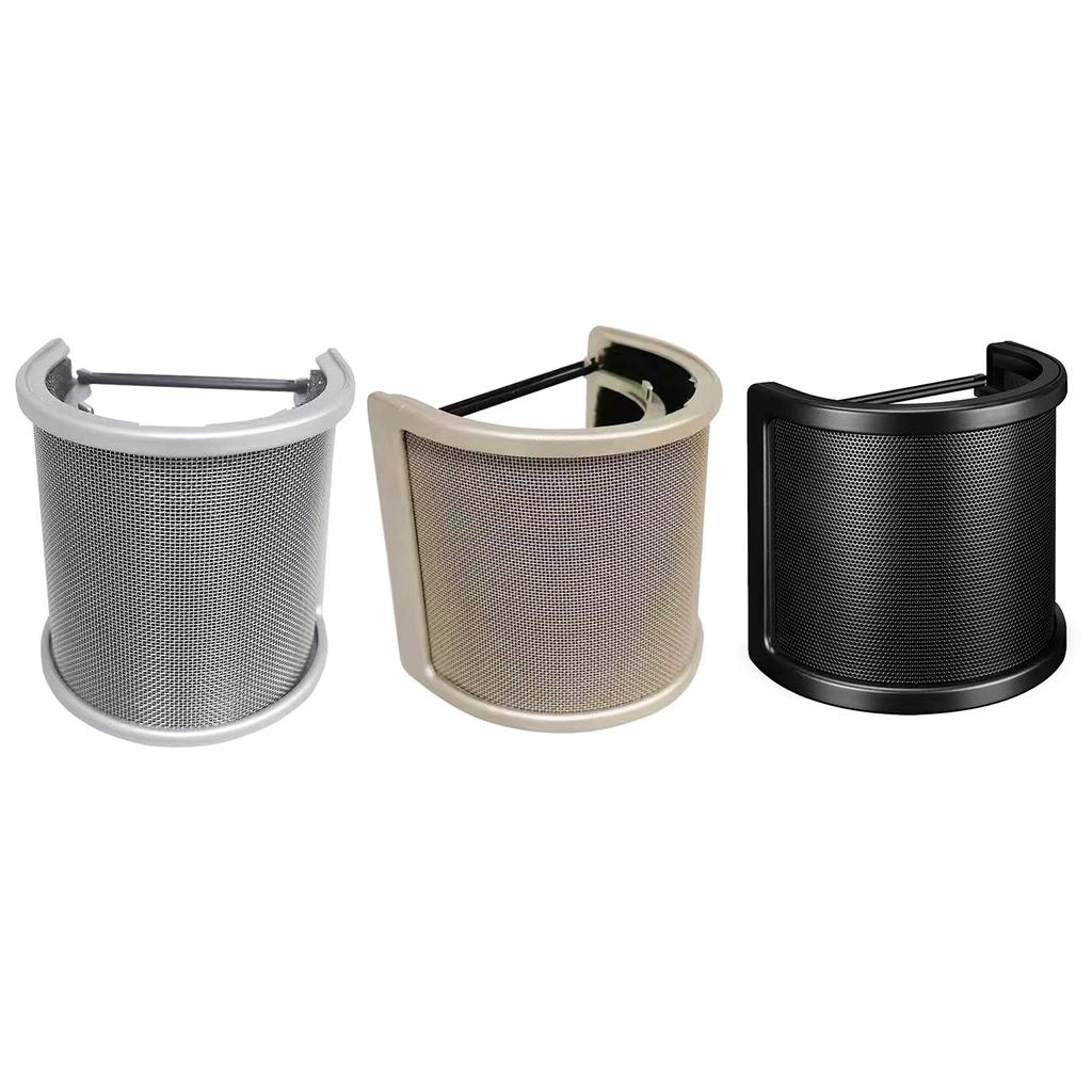 Микрофон Popping Filter конденсаторный микрофон PC Studio Recording металлический ветрозащитный экран для микрофона Popping Screen Replacement