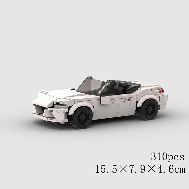 Miata MX-5 NA MOC Скоростной Автомобиль Кабриолет Супер Гоночный Автомобиль Модель Строительный Блок Гонки Ралли Спорт Кирпич Рождественский Подарок Город