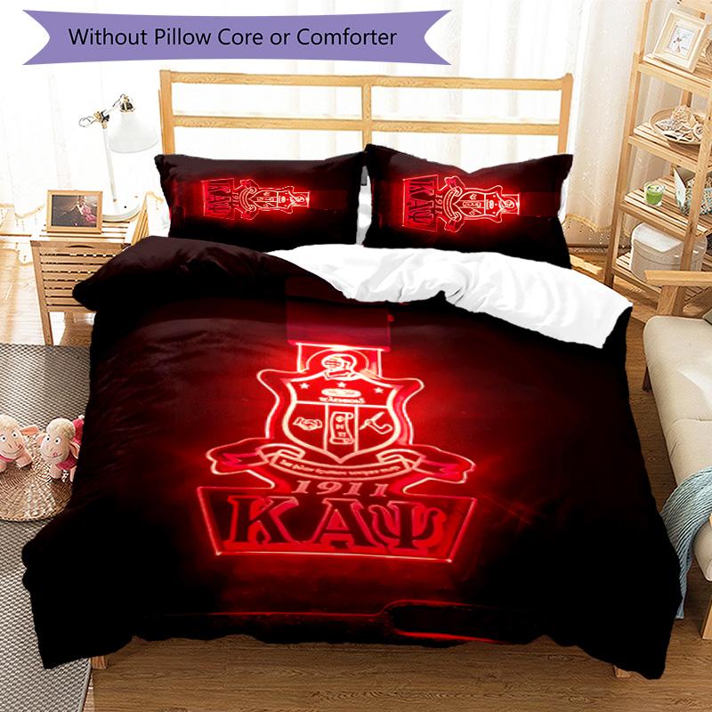 3pcs Kappa Alpha Psi pattern bedding set duvet cover set includes duvet cover &pillowcases, perfect all season bedroom decoration & gift