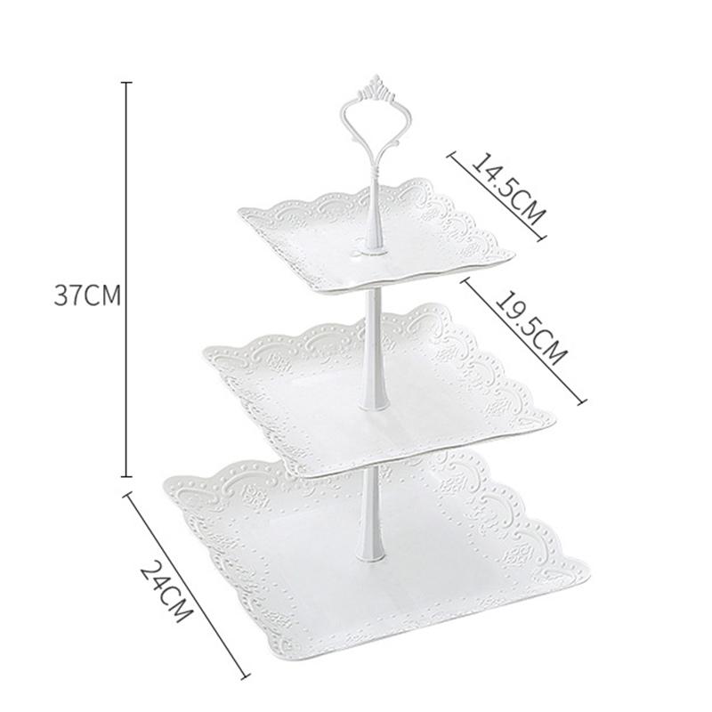 2/3-ярусная подставка для кексов, сервировочная подставка, десертная башня, поднос для фруктов, для чаепития, детского праздника, свадьбы, рождественской вечеринки