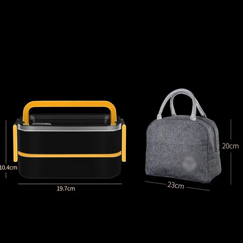 Ланч-бокс из нержавеющей стали 304 для детей, школы, офиса с термосумкой, портативные контейнеры для бэнто, пригодные для микроволновки, контейнеры для хранения продуктов