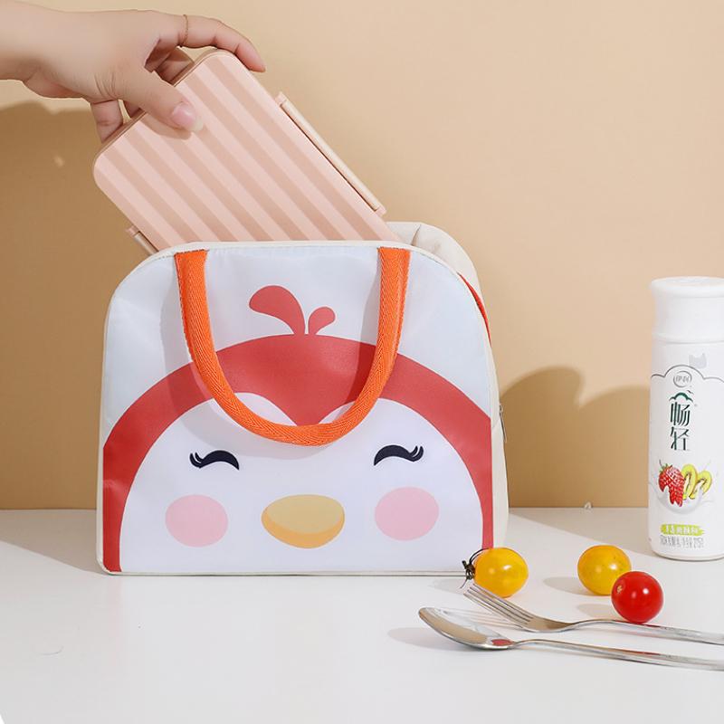 Cartoon lunch bag, portable thermal lunch box, picnic supplies bag, new type of baby bottle for girls and children
