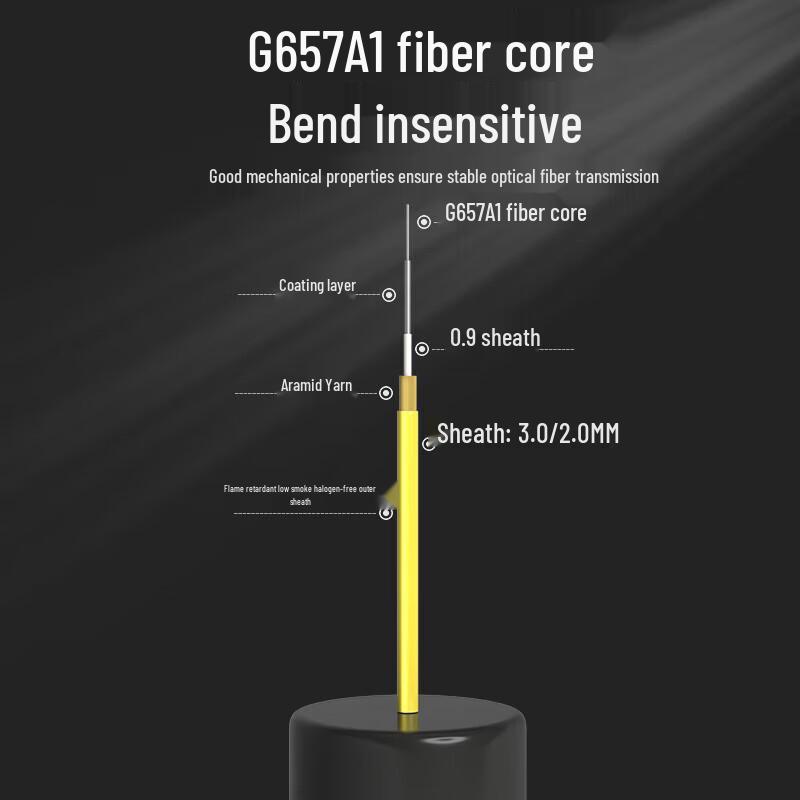 Hainai Telecom-Grade LC-SC Single Mode Duplex Fiber Optic Patch Cable