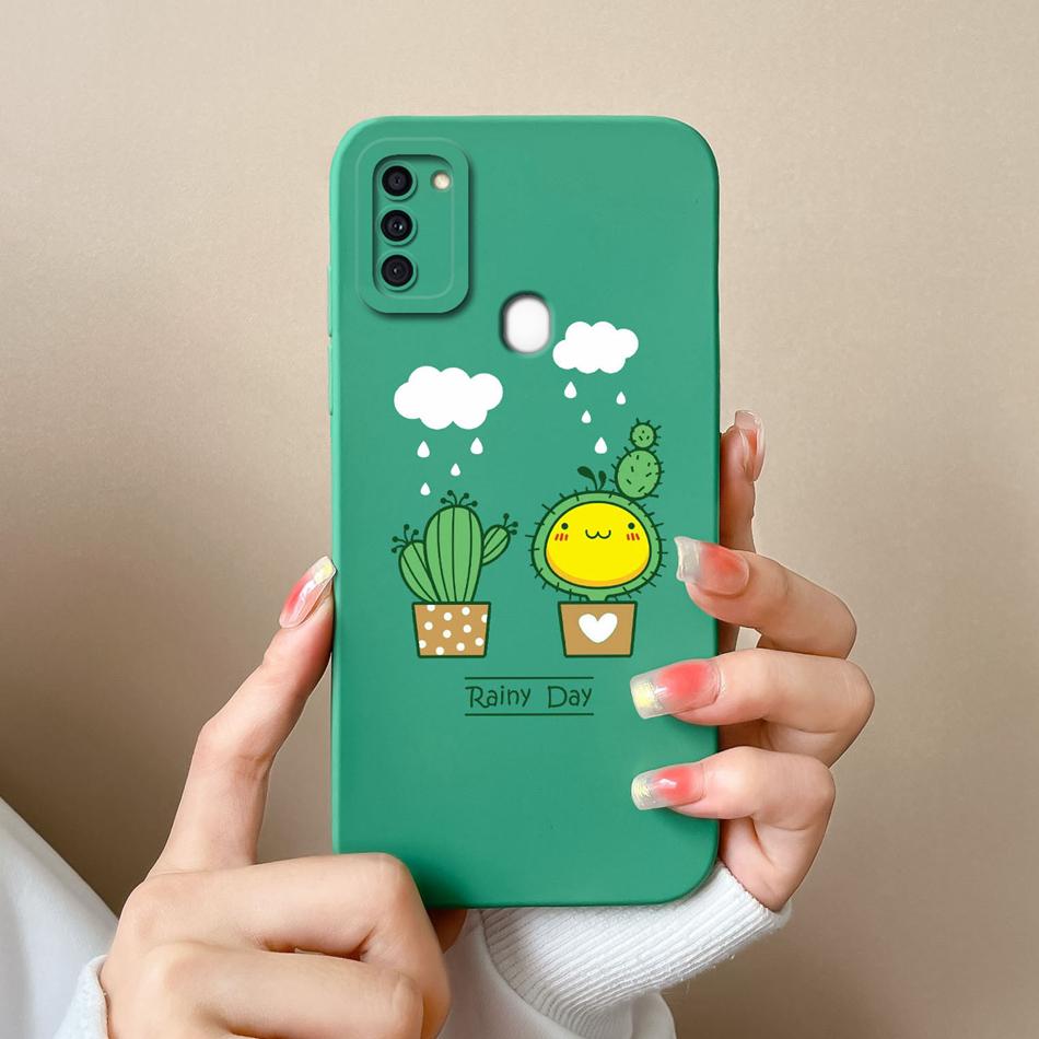 Чехол для Samsung A11 Цветок Мягкий Жидкий Силикон Прочный Защита Линзы Задние Крышки Телефона Для Galaxy A 11 Funda Coque Для Женщины