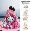 1 шт. Плед Hello Kitty с единорогом Легкий фланелевый плед для дивана, кровати, путешествий, кемпинга, гостиной, офиса, дивана, кресла