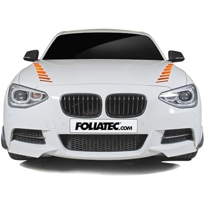 Autocollant Pour Voiture - FOLIATEC - Shades - Orange Chromé Mat - 9 X 77 Cm - Résistant Aux Intempéries