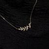 S925 Sterling Silver Golden Sweater Chain Wheat Clavicle Chain Women's Necklace Light Luxury