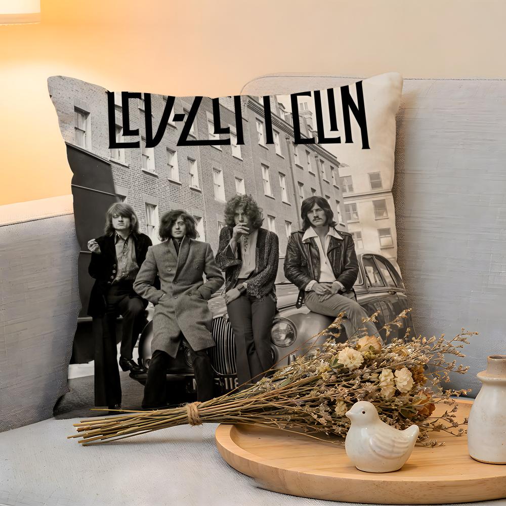 Cushion Cover Linen SkinFriendly Soft Decorative Case For Sofa Home Decor Rock Band LLed Zeppelin Pillow cover