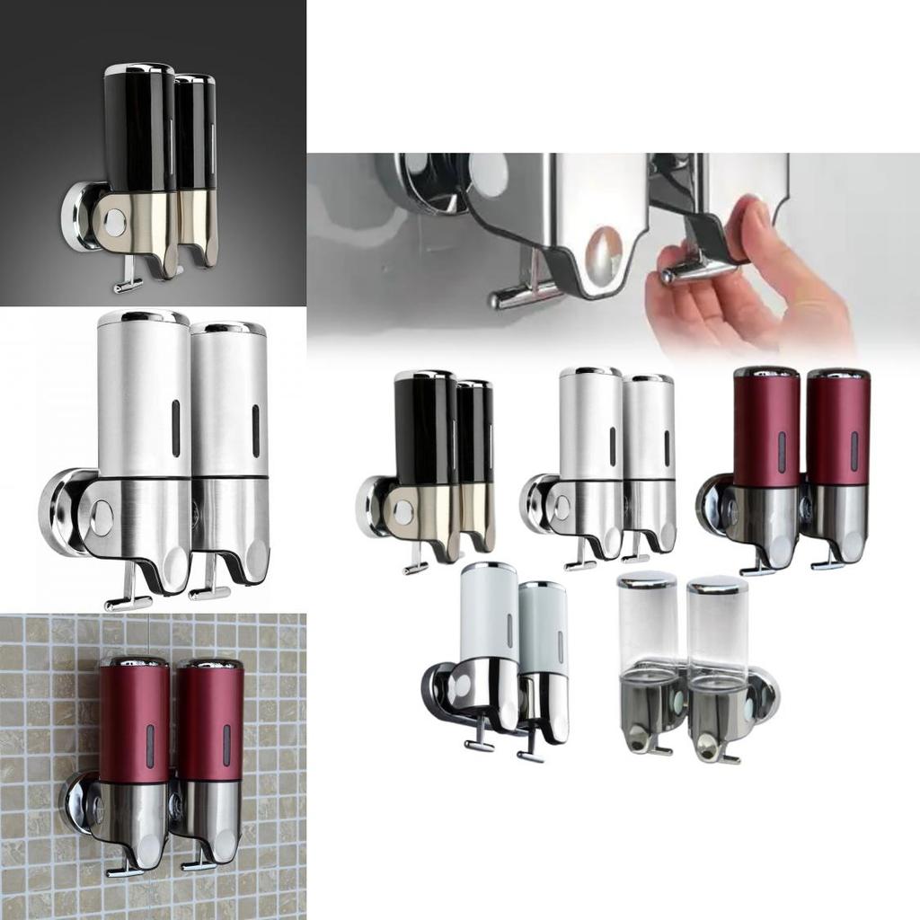 Элегантный диспенсер для мыла из ABS с одной и двумя емкостями, с ручным нажатием, для коммерческих ванных комнат