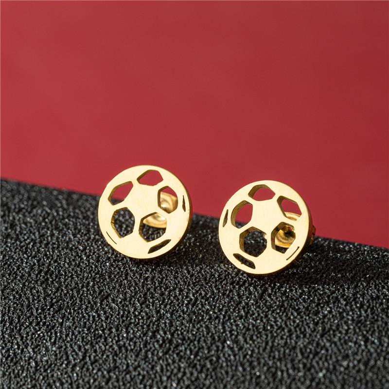 Punk Spider Web Earring for Women Stainless Steel Music Glasses Penguin Studs Earrings Minimalist Ear Piercing Jewelry Gift