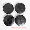 Glossy Black+Matte Black Front Hood Emblem 82mm+Rear Badge 74mm+Wheel Hub Cap 68mm/56mm+steering Wheel Sticker D8 46mm for All BMW