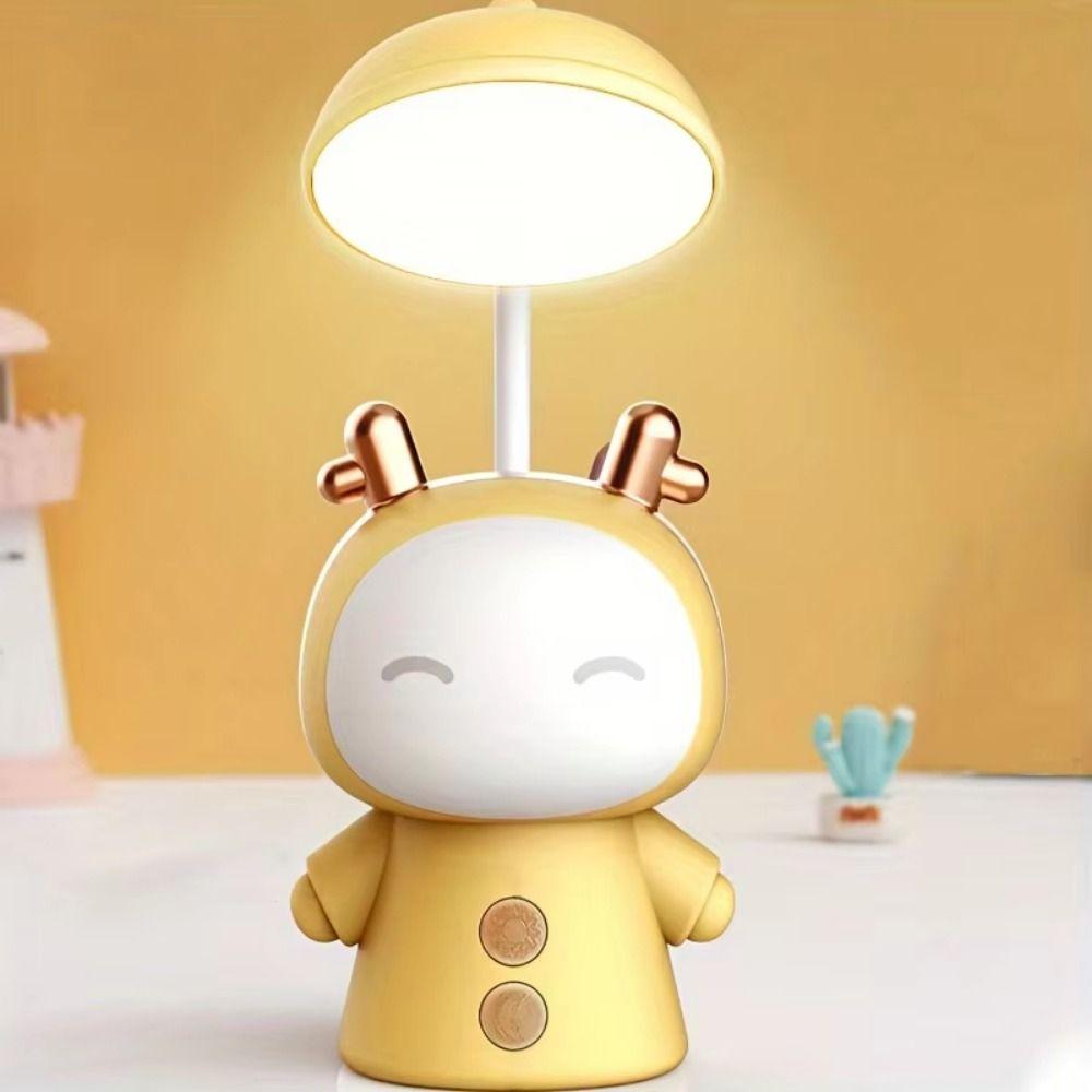 Lovely Cartoon Table Lamp Portable Night Light Practical Reading Lamp Reading Work