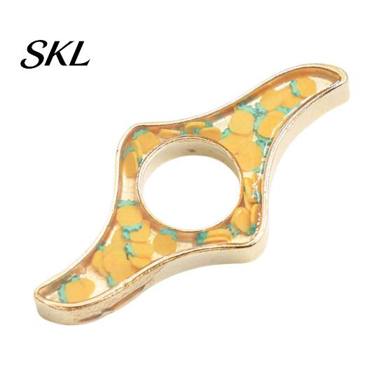 Eye-catching Glitter Bookmark Book Page Holder, Thumb Ring Holder for Reading, Smooth Edge Metal Opener Reading Accessory Students Readers