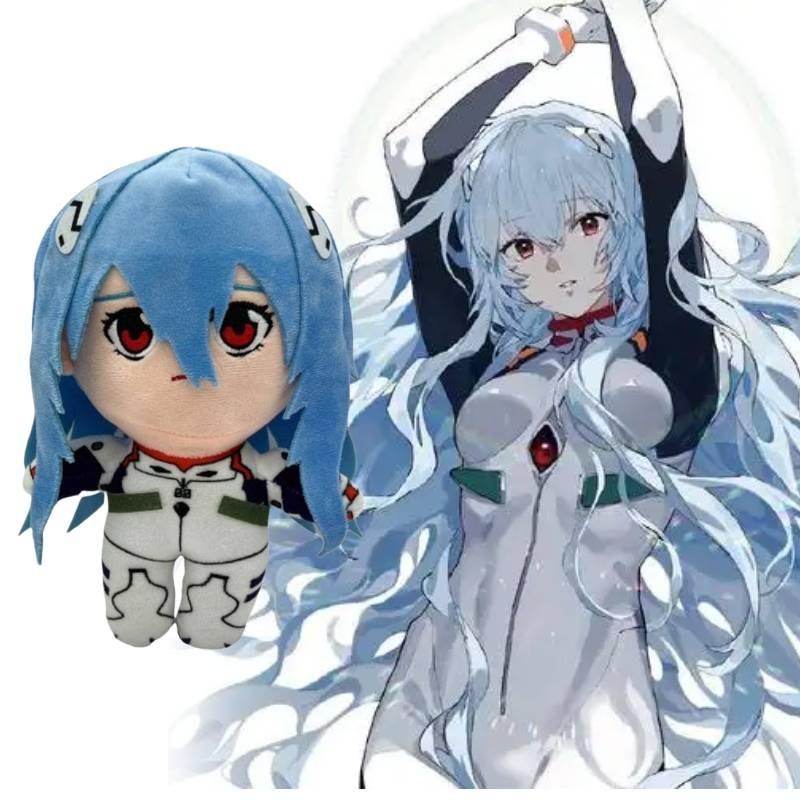 Плюшевая игрушка Аянами Рей с длинными волосами, мультяшная мягкая кукла, аниме-украшение, подарок для детей