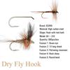 800Pcs High Carbon Steel Barb Barbless Fly Tying Hook For Dry Wet  Nymph Jig Nymph Streamer Caddis Fly Trout Fishing Lures