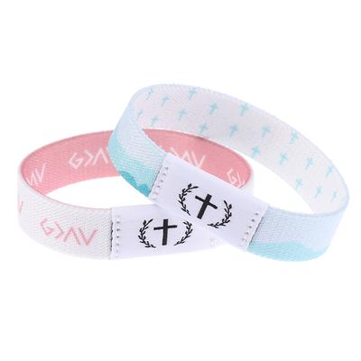 Носимый библейский браслет Религиозные браслеты Христианский браслет с ежедневным библейским стихом с NFC RFID эластичным браслетом