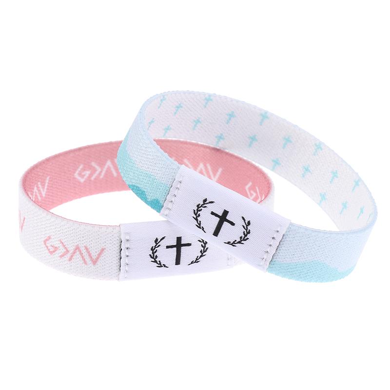 Носимый библейский браслет Религиозные браслеты Христианский браслет с ежедневным библейским стихом с NFC RFID эластичным браслетом