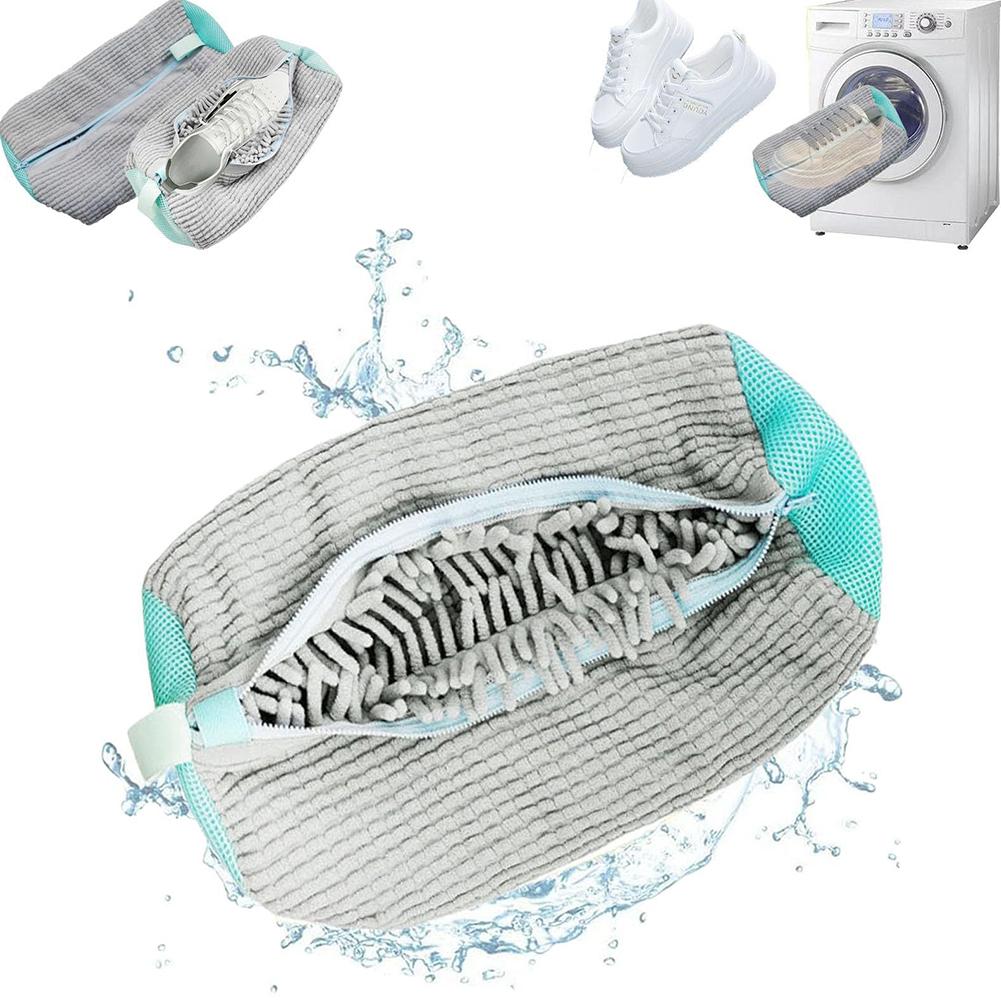 1/2 шт. Специальный инструмент для ленивой стирки обуви для стиральных машин, сумка для машинной стирки обуви, антидеформационный высокоэффективный мешок для стирки