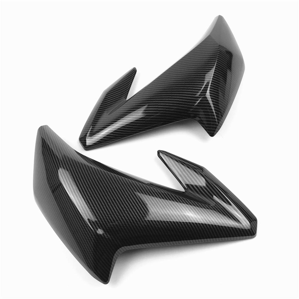 Carbon Fiber Paint Gas Tank Side Trim Insert Cover Panel Fairing For Kawasaki Z900 2017 2018 2019