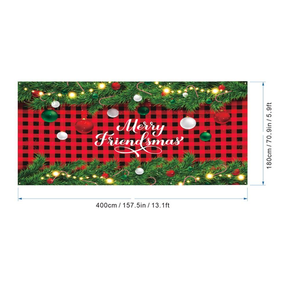 13.1x5.9ft Banner Christmas Garage Banner Festive Garage Decoration