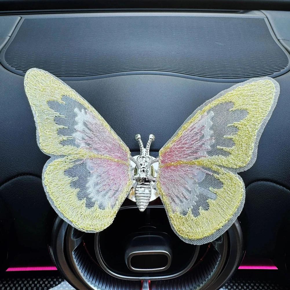 Освежитель воздуха для автомобиля Клипса для розетки кондиционера Диффузор духов для автомобиля Автомобильный стиль Натуральный ароматизатор Бабочка Автоаксессуары