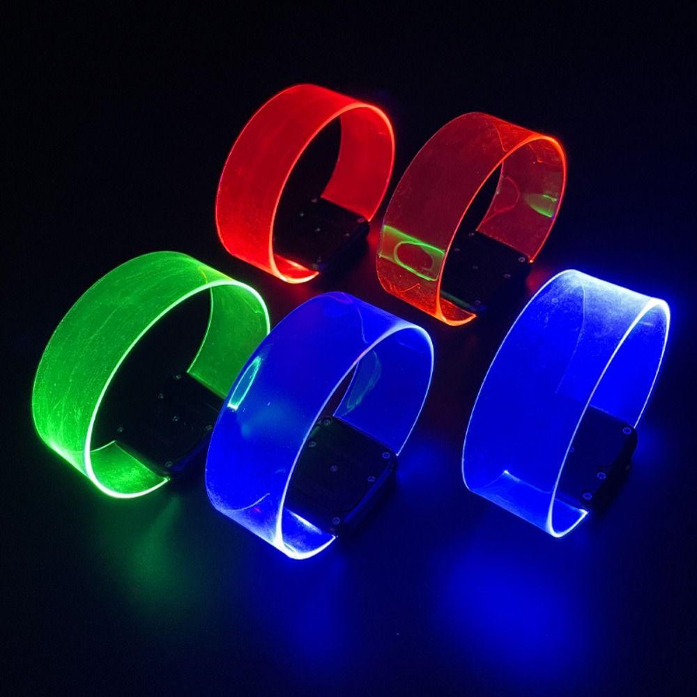 Magnet Luminous Bracelet Multiple Modes Lighting Band Star Backing Flashing Wristband  Concert