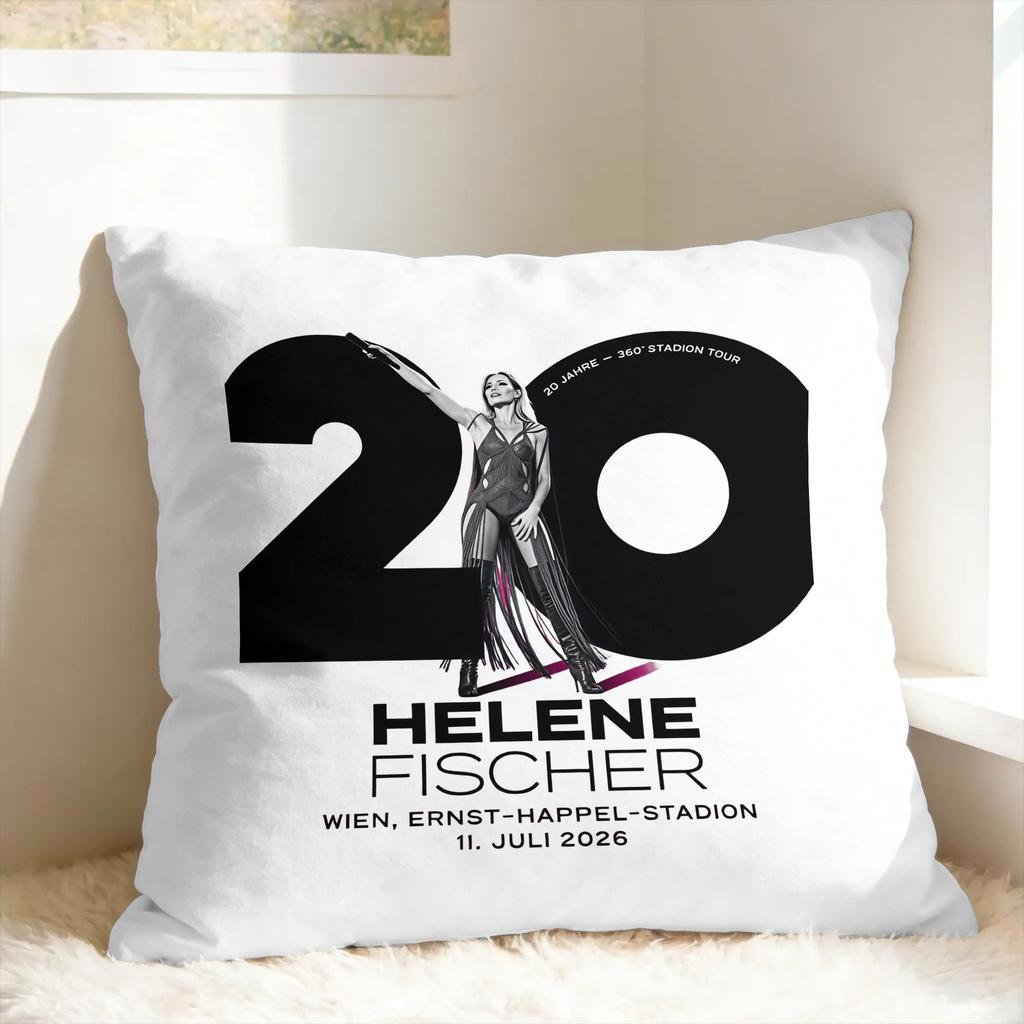 Наволочка для подушки H-Helene Fischer 360° Stadium Tour Мягкая наволочка Милая забавная наволочка для подушки для дивана спальни домашнего декора