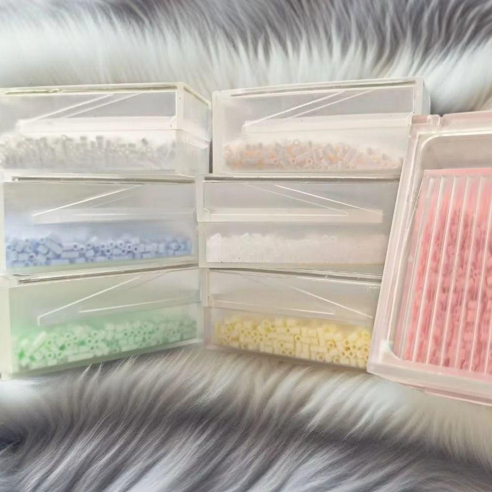 Snap Lid Fuse Bead Organizer Box Double Layer Bead Sorting Box Sorting Tray Handmade Workshop Use