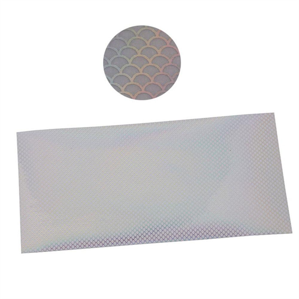 Серебряные лазерные наклейки на рыбью кожу Водонепроницаемая пленка для рыболовных приманок Наклейки на рыболовные приманки Жесткая приманка