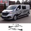 4 шт. наклейки на двери автомобиля для Renault Trafic 2 3 MK3 MK2 Camper Van аксессуары для тюнинга виниловая пленка крышка капота графические наклейки на двигатель