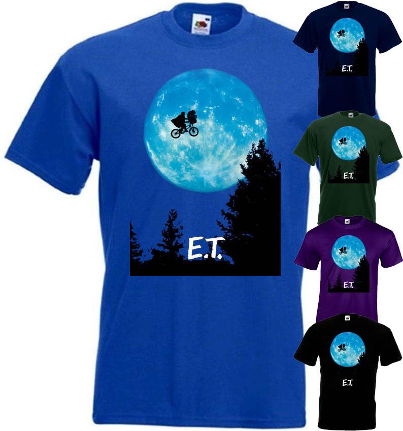 26 E.T. Extra Terrestrial v1 T shirt black blue green movie poster all sizes S-5XL Unisex T-Shirt