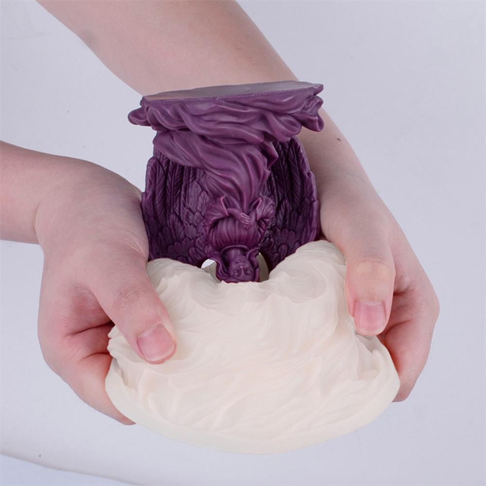 Angel Aromatherapy Candle Silicone Mold Homemade Winged Girl Scented Molds Soap Making Resin  Gypsum Drop Mould Home Decor