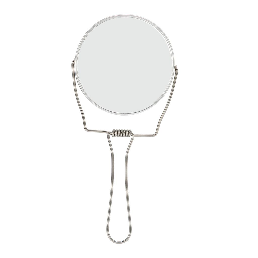 2-стороннее зеркало для туалетного столика с вращением на 360 градусов, алюминиевая рама, серебряное зеркало для туалетного столика с нержавеющей сталью