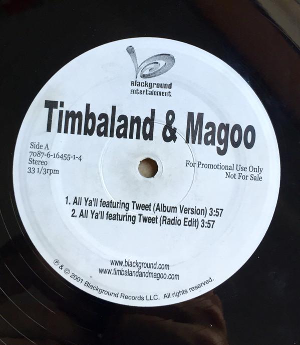 12inch Record TIMBALAND & MAGOO - All Ya'll 708761645514 Blackground Ent 2001 US Rap & Hip-Hop/R&B Used