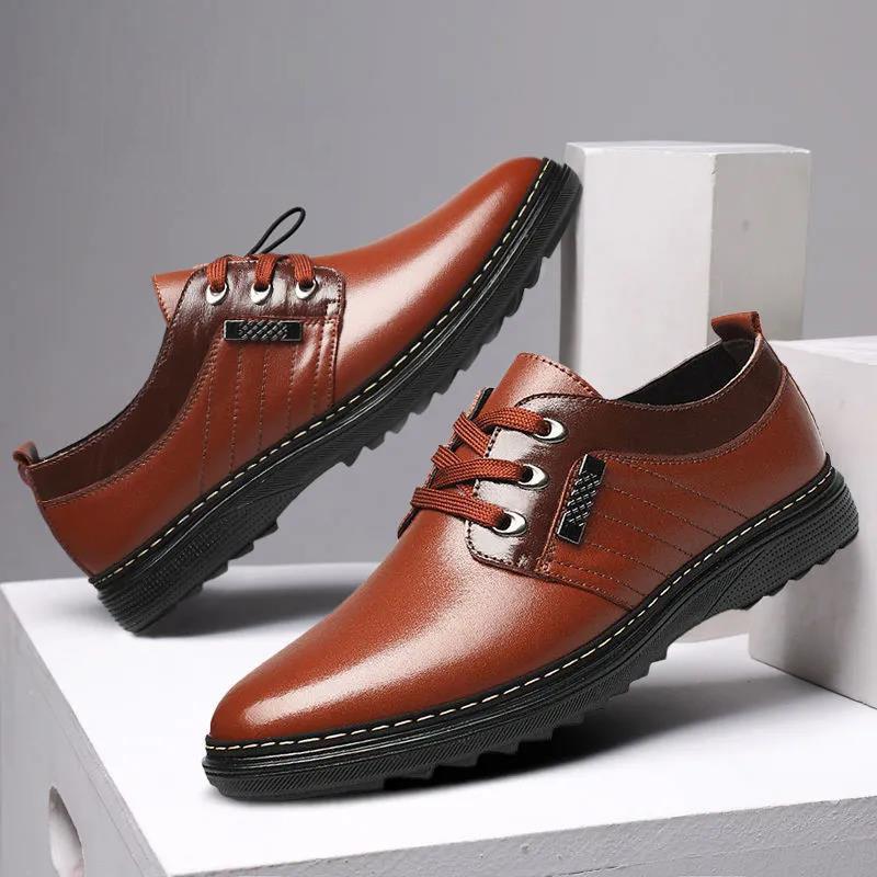 Men Lacquered Leather Shoes Luxury Casual Style Leather Shoes Elegant Office Wedding Black Loafers Shoes