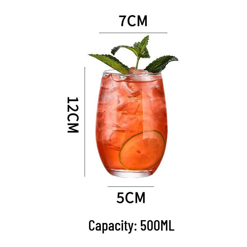 Colin Long Island Iced Tea Glass - Straight Body Cocktail Shaker Glass for Gin Tonic & Mojito.
