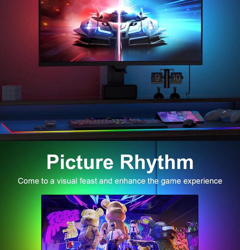 RGB Ambient Light Strip for E-Sports Room: Desktop Monitor Backlight with Screen Synchronization