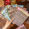 Cartoon Scrapbook Sticker 18 Sheets Die-cutting Sticker DIY Decoration Sticker  Journal Decoration
