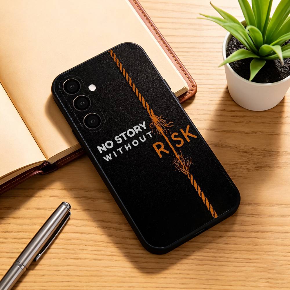 Чехол для телефона Day Trader Trading RISK RICH для Samsung Galaxy A73, A72, A71, A70, A53, A52, A51, Другие Мягкий черный чехол