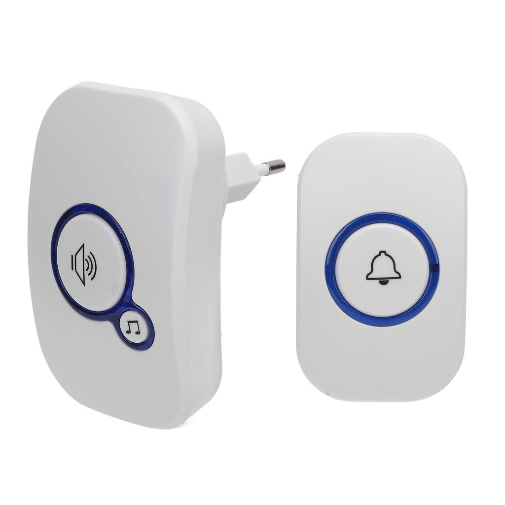 Wireless Doorbell 492 Feet Range 4 Level Volume Mute Mode 32 Ringtones Wireless Pager Call Button