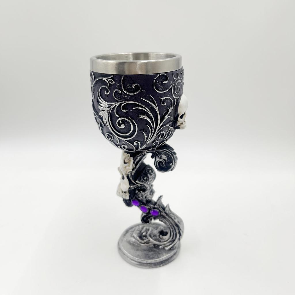 Кубок-череп личность ретро коктейль бокал для красного вина смола бокал для вина гот фильм атрибутика чашка