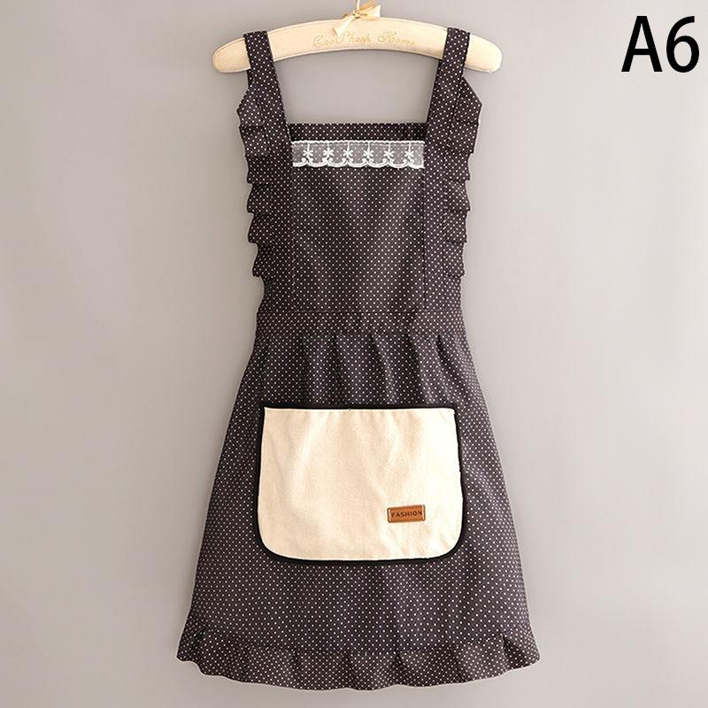 Холщовый фартук с цветочным принтом, моющийся, прочный, устойчивый к пятнам и износостойкий для кухни, фартуки для дома и работы, красивый фартук для кухни