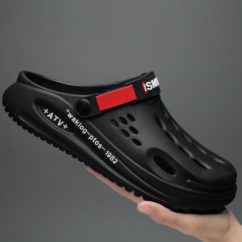 Модные летние клоги Классические мужские тапочки ЭВА Садовая обувь Уличный комфорт Пляжная обувь Домашние тапочки Противоскользящие тапочки