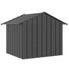 Dog House with Roof 131 x 101 x 102 cm Galvanized Steel
