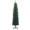 Artificial Slim Christmas Tree with Stand Green 180 cm PVC