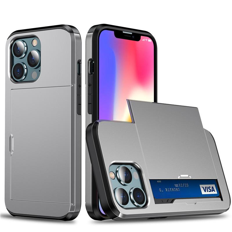 Применимо к чехлу для мобильного телефона iPhone17ProMax, чехол-слайдер с отсеком для карт Apple 16, броня Samsung S25, броня Note20
