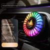Car Air Freshener Vent Clip Music Rhythm Pickup Light Voice Activated Auto-on-off Long Lasting Fragrance Air Purifying Auto Aromatherapy