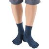Phiten Sports Socks 5 Fingers Pairs Black Semi-long (2 St) 22-24cm